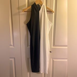 SXY Colorblock Halter Bodycon Dress Limited Edition.